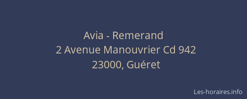 Avia - Remerand