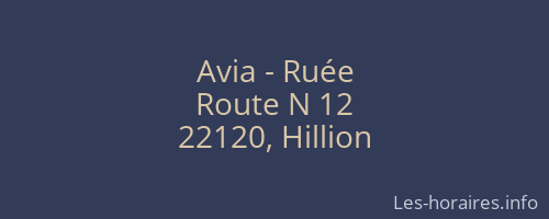 Avia - Ruée