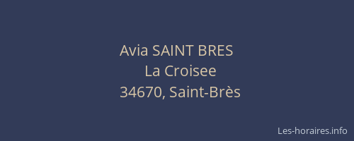 Avia SAINT BRES