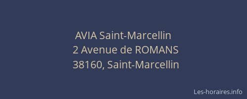 AVIA Saint-Marcellin