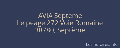 AVIA Septème