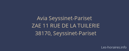 Avia Seyssinet-Pariset