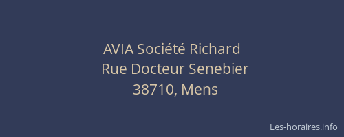 AVIA Soci&eacute;t&eacute; Richard