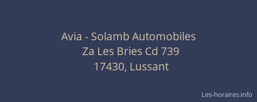 Avia - Solamb Automobiles