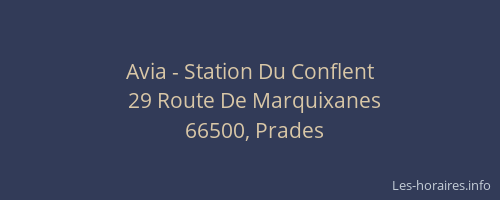 Avia - Station Du Conflent