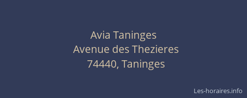 Avia Taninges