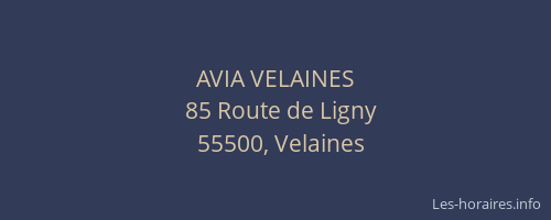 AVIA VELAINES
