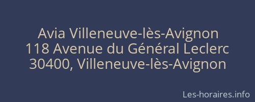 Avia Villeneuve-lès-Avignon