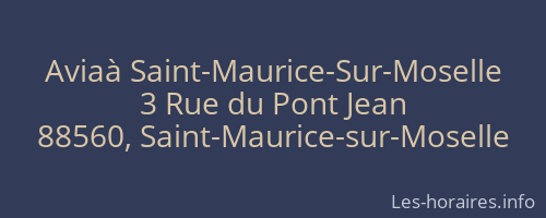 Aviaà Saint-Maurice-Sur-Moselle