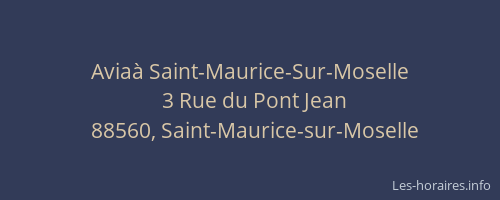 Avia&agrave; Saint-Maurice-Sur-Moselle