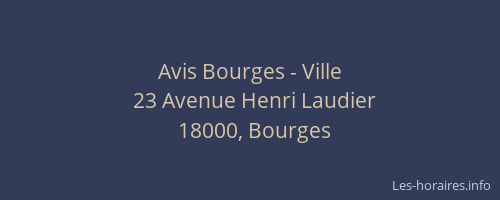 Avis Bourges - Ville