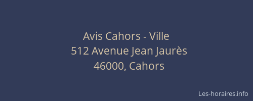 Avis Cahors - Ville
