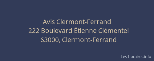 Avis Clermont-Ferrand