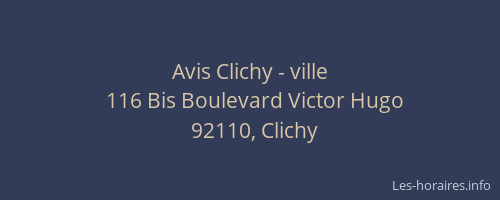 Avis Clichy - ville