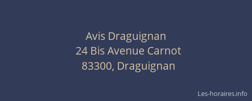 Avis Draguignan
