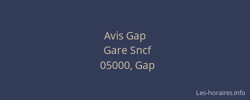 Avis Gap