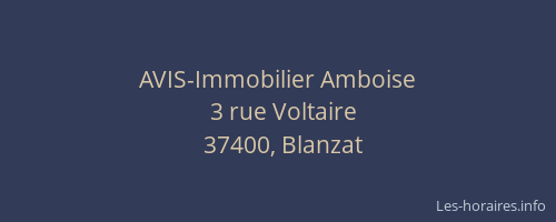 AVIS-Immobilier Amboise