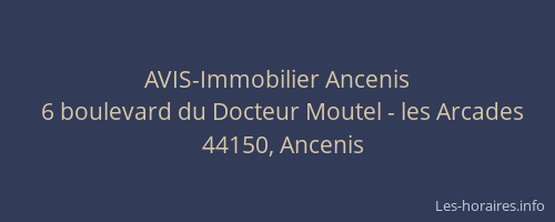 AVIS-Immobilier Ancenis
