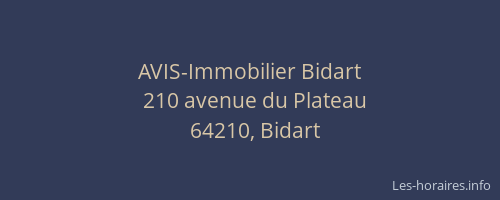 AVIS-Immobilier Bidart