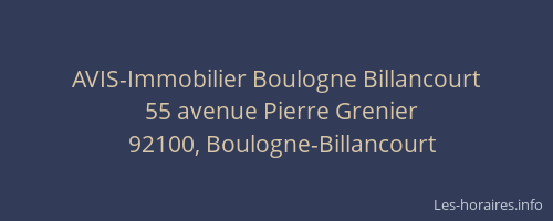 AVIS-Immobilier Boulogne Billancourt