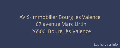 AVIS-Immobilier Bourg les Valence