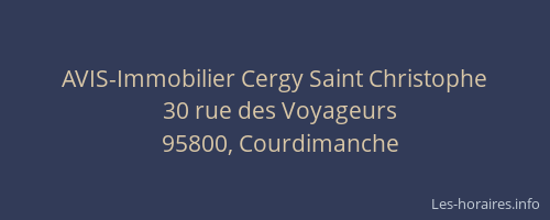 AVIS-Immobilier Cergy Saint Christophe