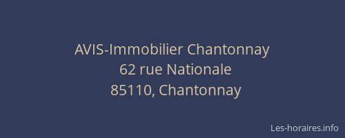 AVIS-Immobilier Chantonnay