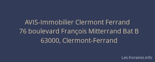 AVIS-Immobilier Clermont Ferrand