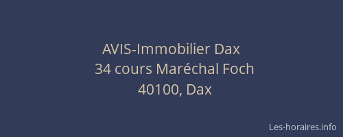AVIS-Immobilier Dax