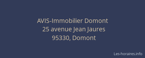 AVIS-Immobilier Domont