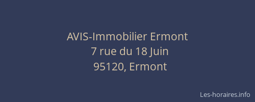 AVIS-Immobilier Ermont