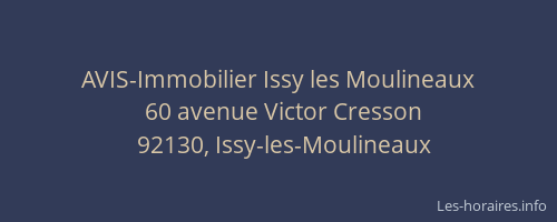 AVIS-Immobilier Issy les Moulineaux