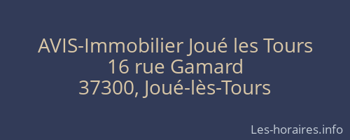 AVIS-Immobilier Joué les Tours