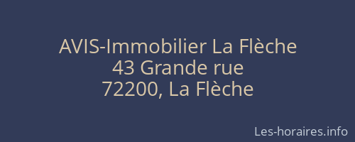 AVIS-Immobilier La Flèche