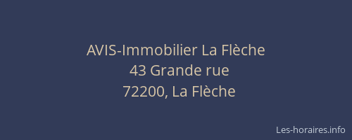 AVIS-Immobilier La Flèche