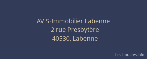 AVIS-Immobilier Labenne