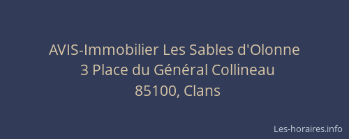 AVIS-Immobilier Les Sables d'Olonne