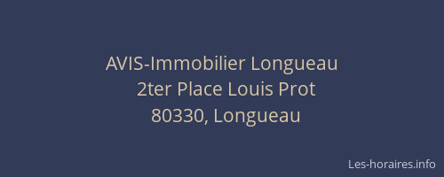 AVIS-Immobilier Longueau