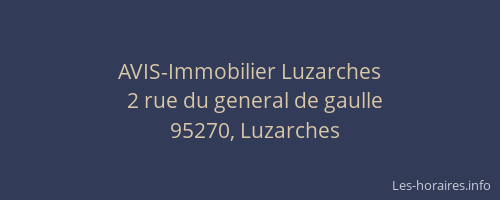 AVIS-Immobilier Luzarches