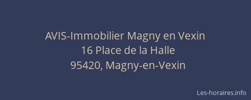 AVIS-Immobilier Magny en Vexin