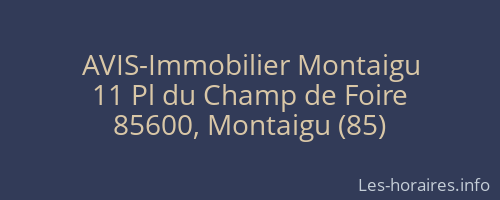 AVIS-Immobilier Montaigu