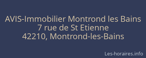 AVIS-Immobilier Montrond les Bains