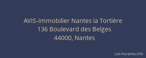 AVIS-Immobilier Nantes la Tortière