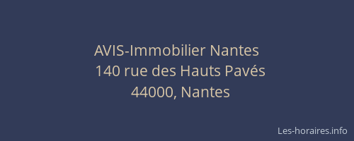 AVIS-Immobilier Nantes