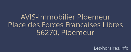 AVIS-Immobilier Ploemeur