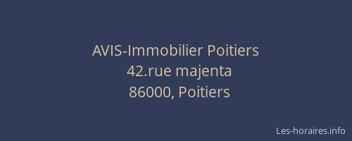 AVIS-Immobilier Poitiers