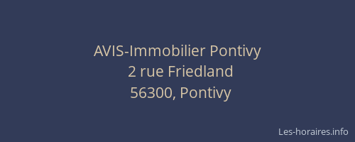 AVIS-Immobilier Pontivy