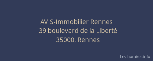 AVIS-Immobilier Rennes
