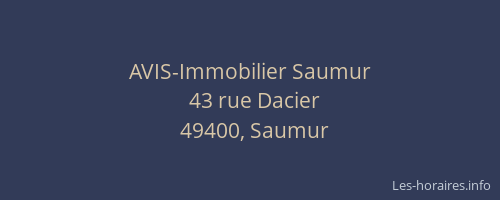 AVIS-Immobilier Saumur