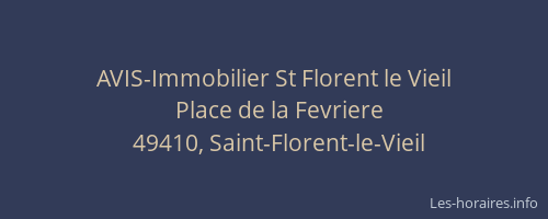 AVIS-Immobilier St Florent le Vieil